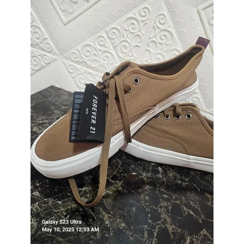 FOREVER 21 Men Khaki Solid Sneakers